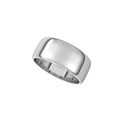 Lightweight Half Round Band, 8 mm