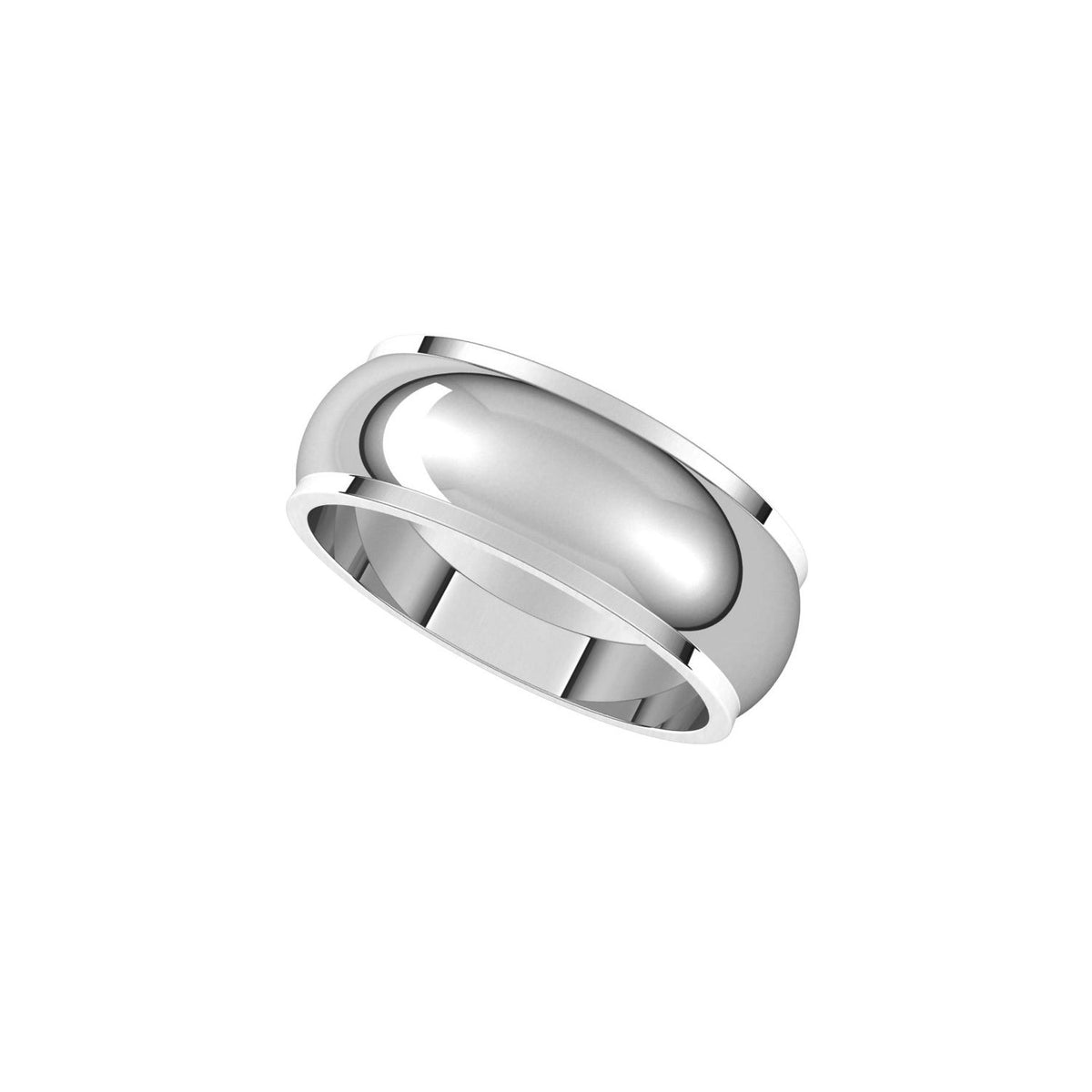 Stepped-Edge Half Round Band