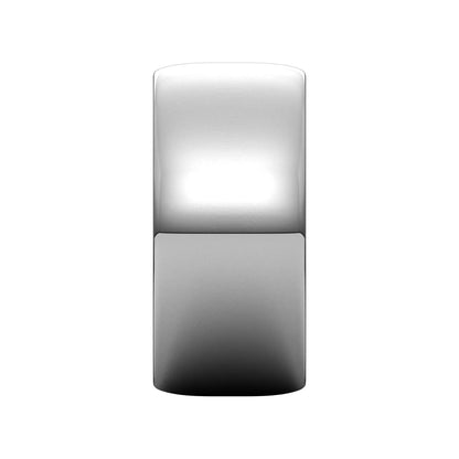 14K X1 White Gold Lightweight Half Round Band