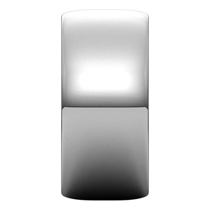 14K X1 White Gold Lightweight Half Round Band