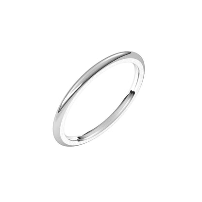Comfort-Fit Half Round Band, 1.5 mm