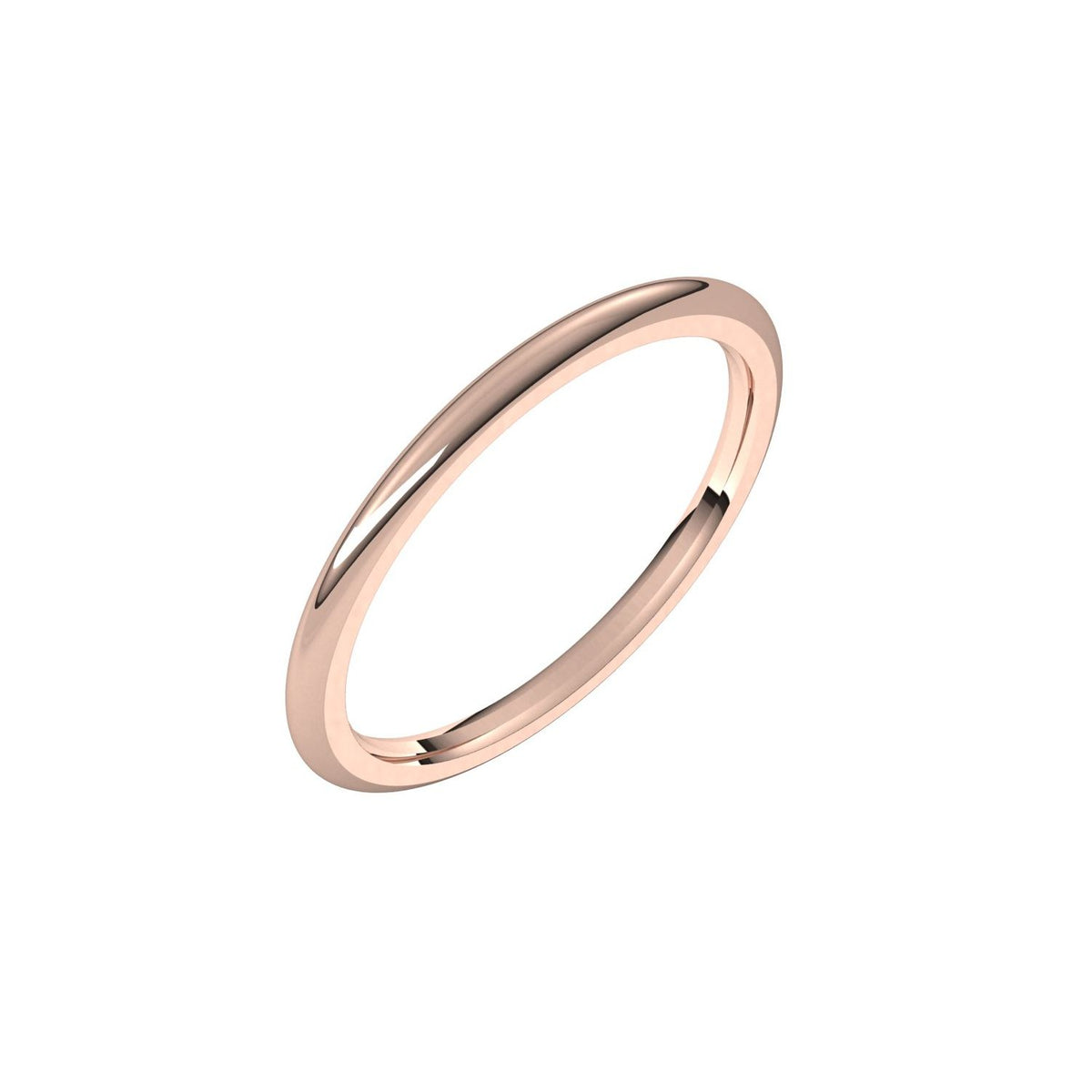 Comfort-Fit Half Round Band, 1.5 mm