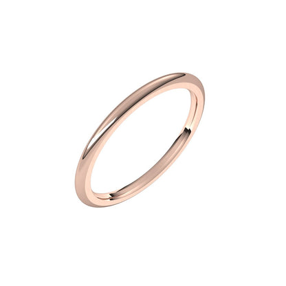 Comfort-Fit Half Round Band, 1.5 mm