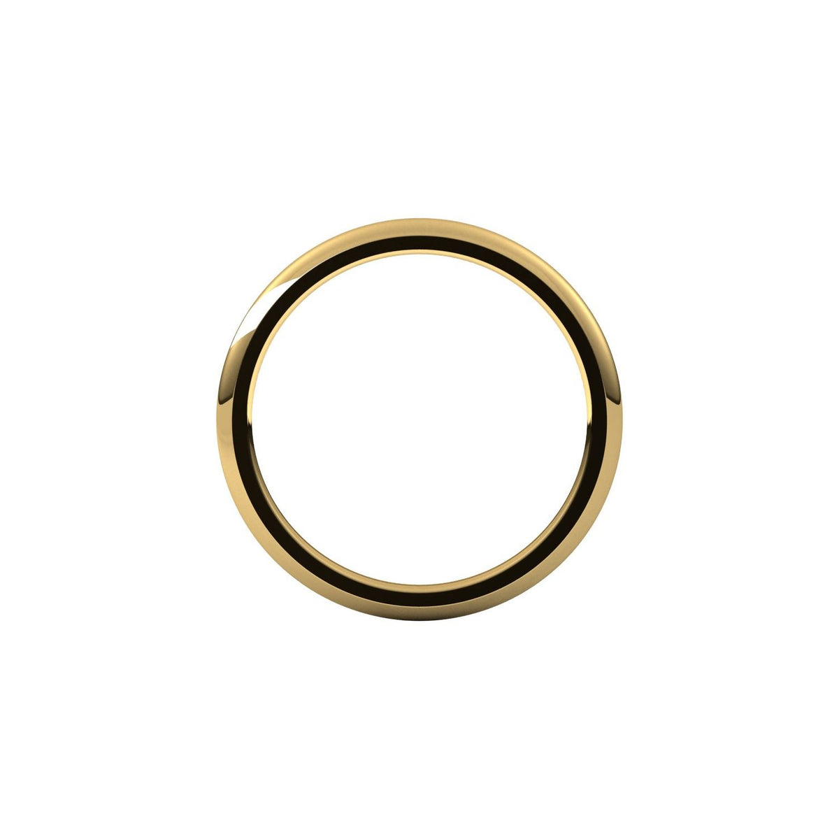 Comfort-Fit Half Round Band, 1.5 mm