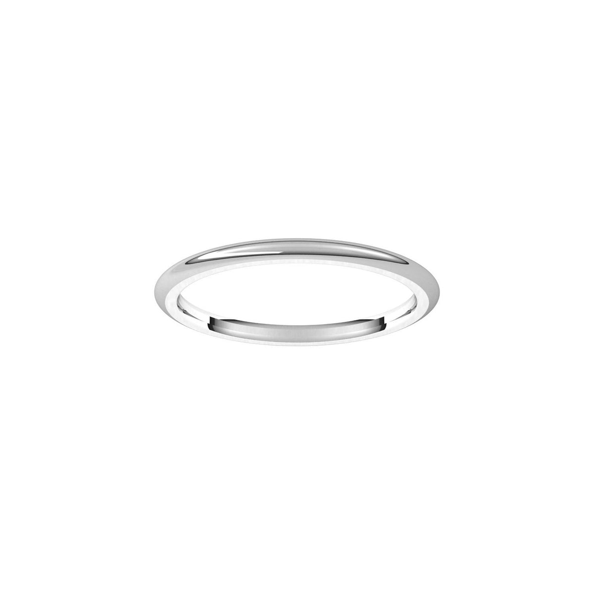 Comfort-Fit Half Round Band, 1.5 mm