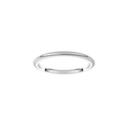 Comfort-Fit Half Round Band, 1.5 mm