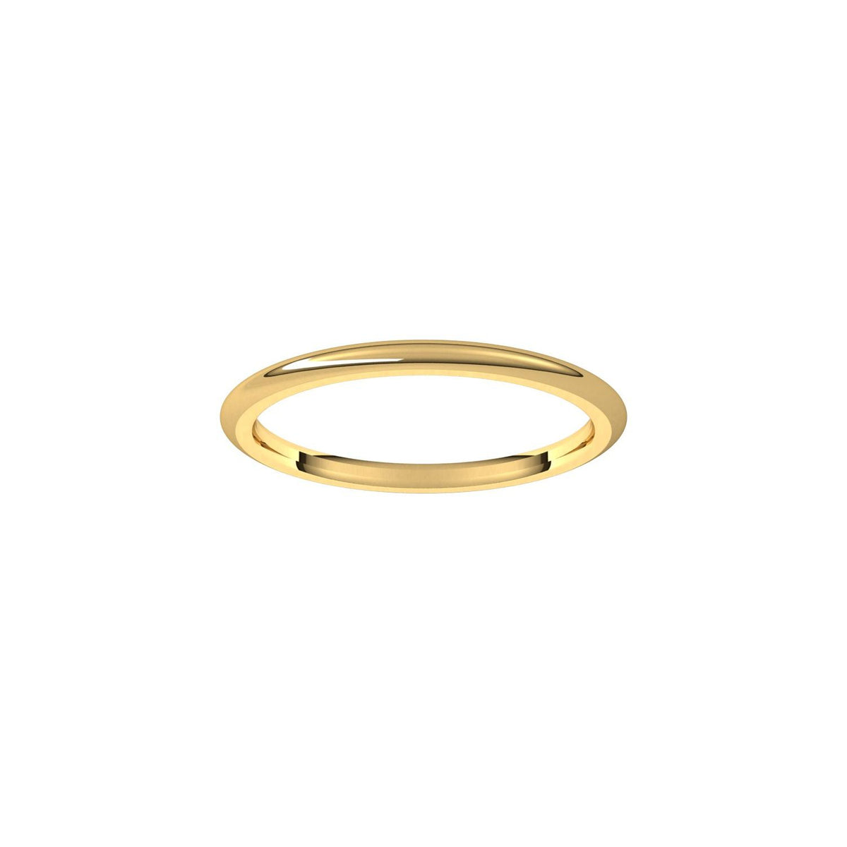 Comfort-Fit Half Round Band, 1.5 mm
