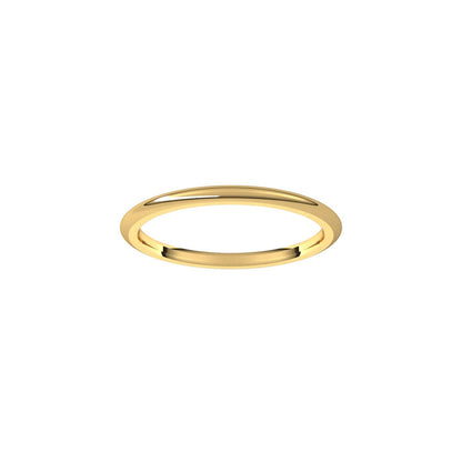 Comfort-Fit Half Round Band, 1.5 mm