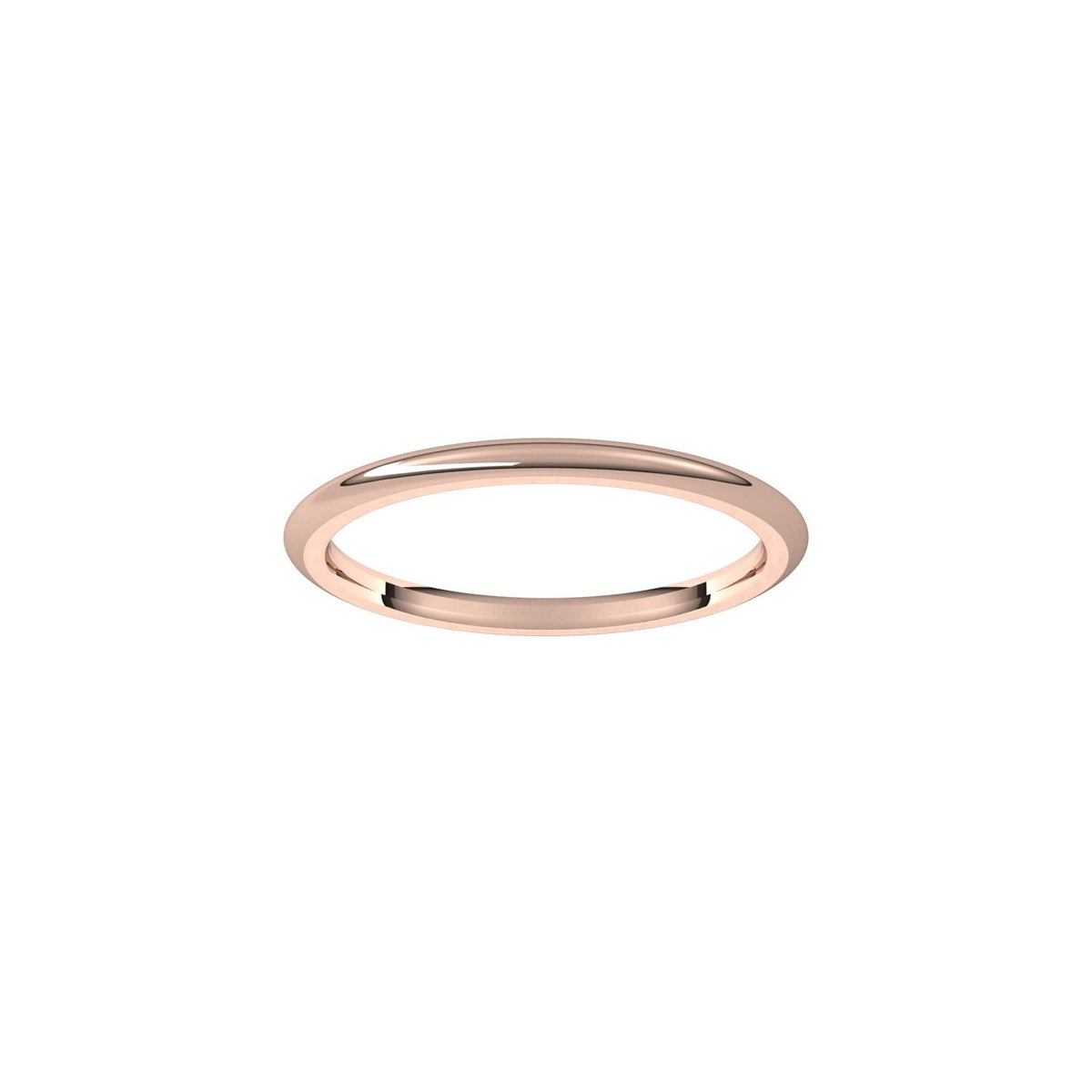 Comfort-Fit Half Round Band, 1.5 mm
