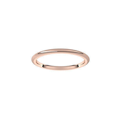 Comfort-Fit Half Round Band, 1.5 mm