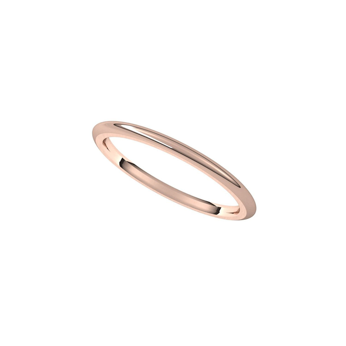 Comfort-Fit Half Round Band, 1.5 mm