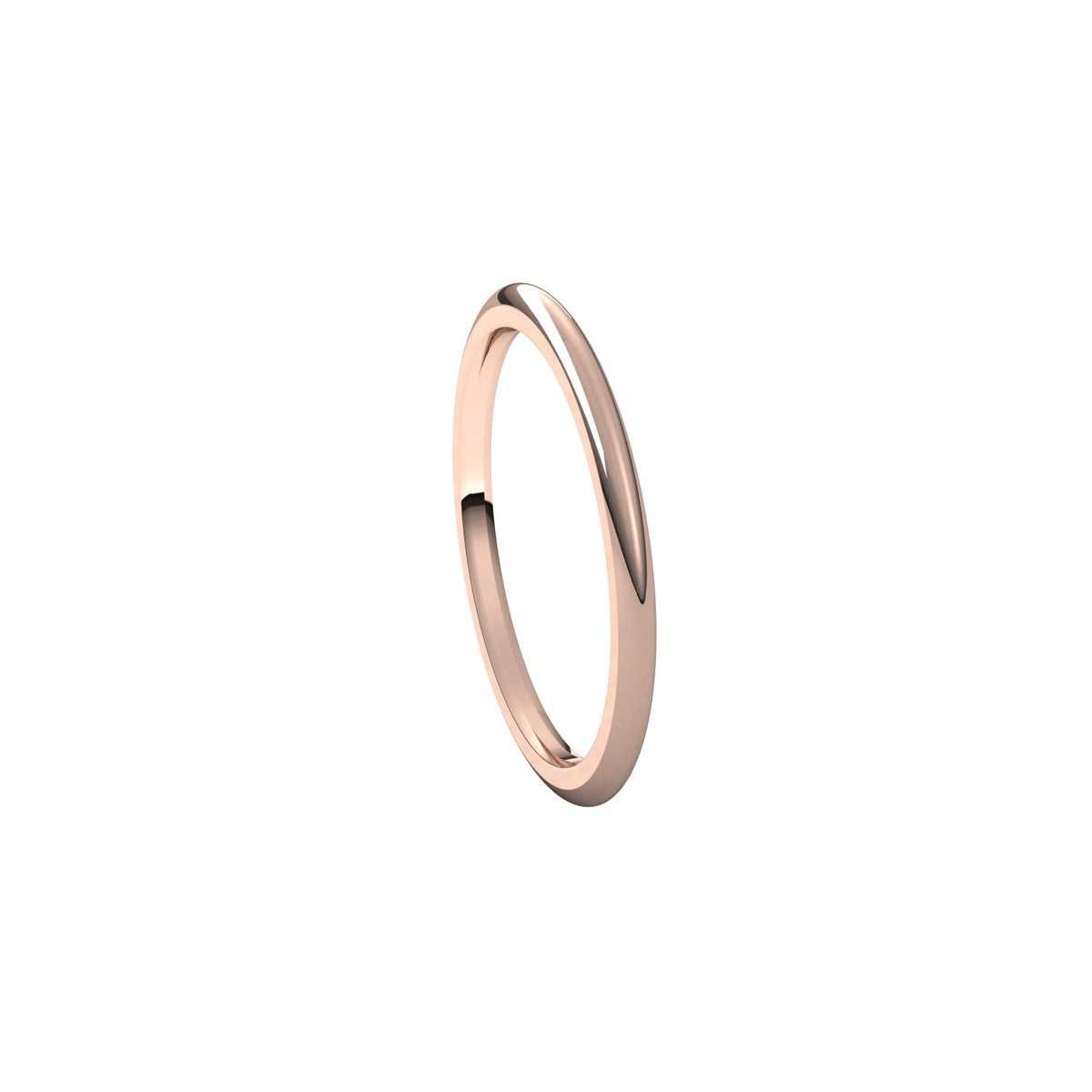 Comfort-Fit Half Round Band, 1.5 mm