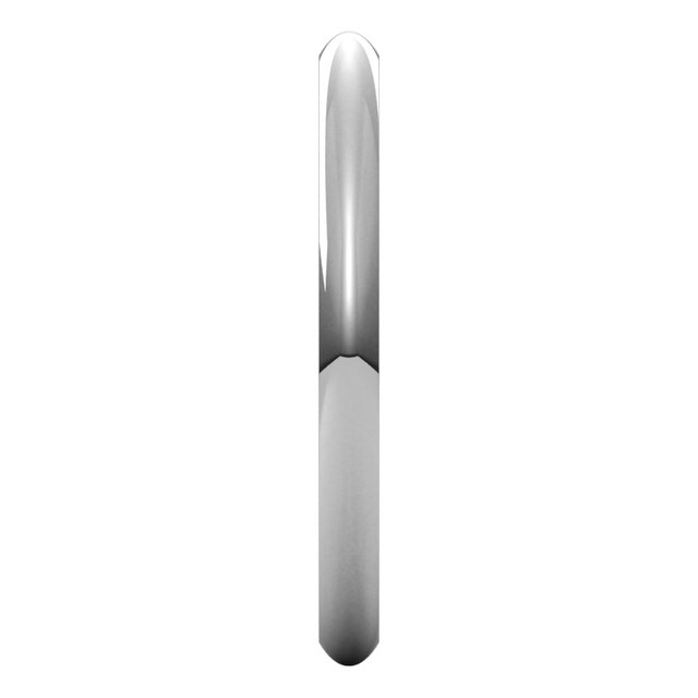 18K Palladium White Gold Comfort-Fit Half Round Band
