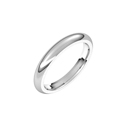 Comfort-Fit Half Round Band, 3 mm