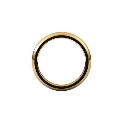 Comfort-Fit Half Round Band, 3 mm