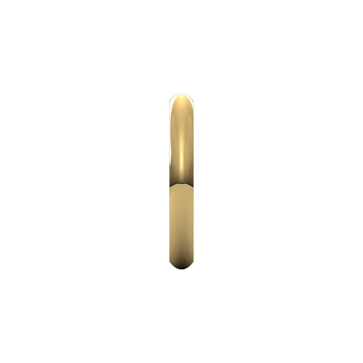 Comfort-Fit Half Round Band, 3 mm