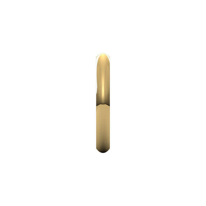 Comfort-Fit Half Round Band, 3 mm