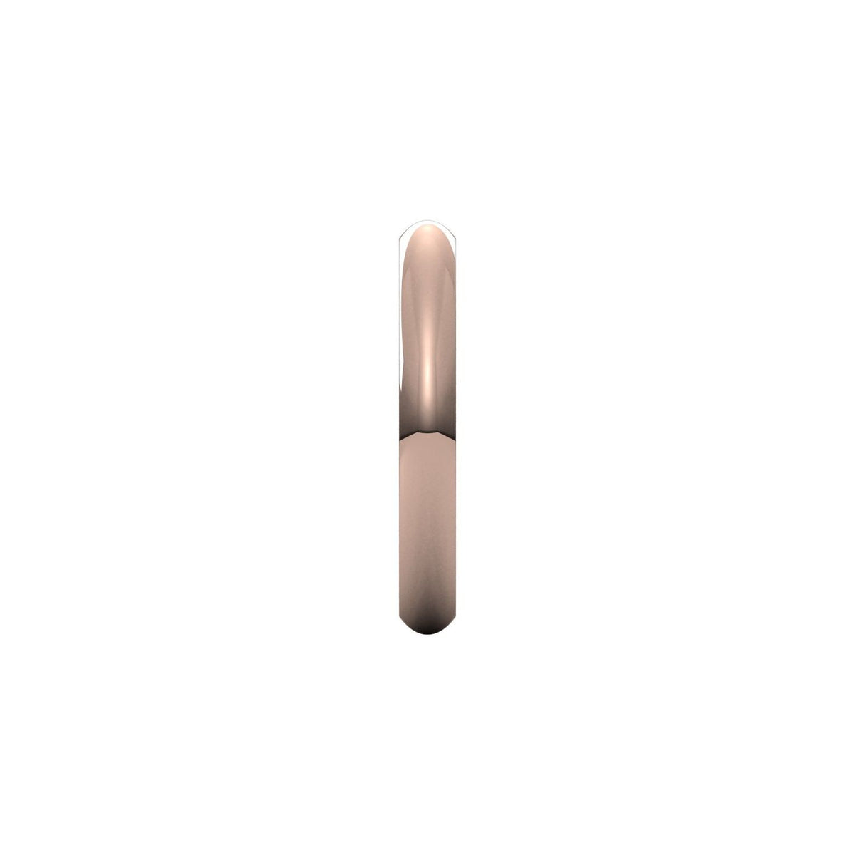 Comfort-Fit Half Round Band, 3 mm