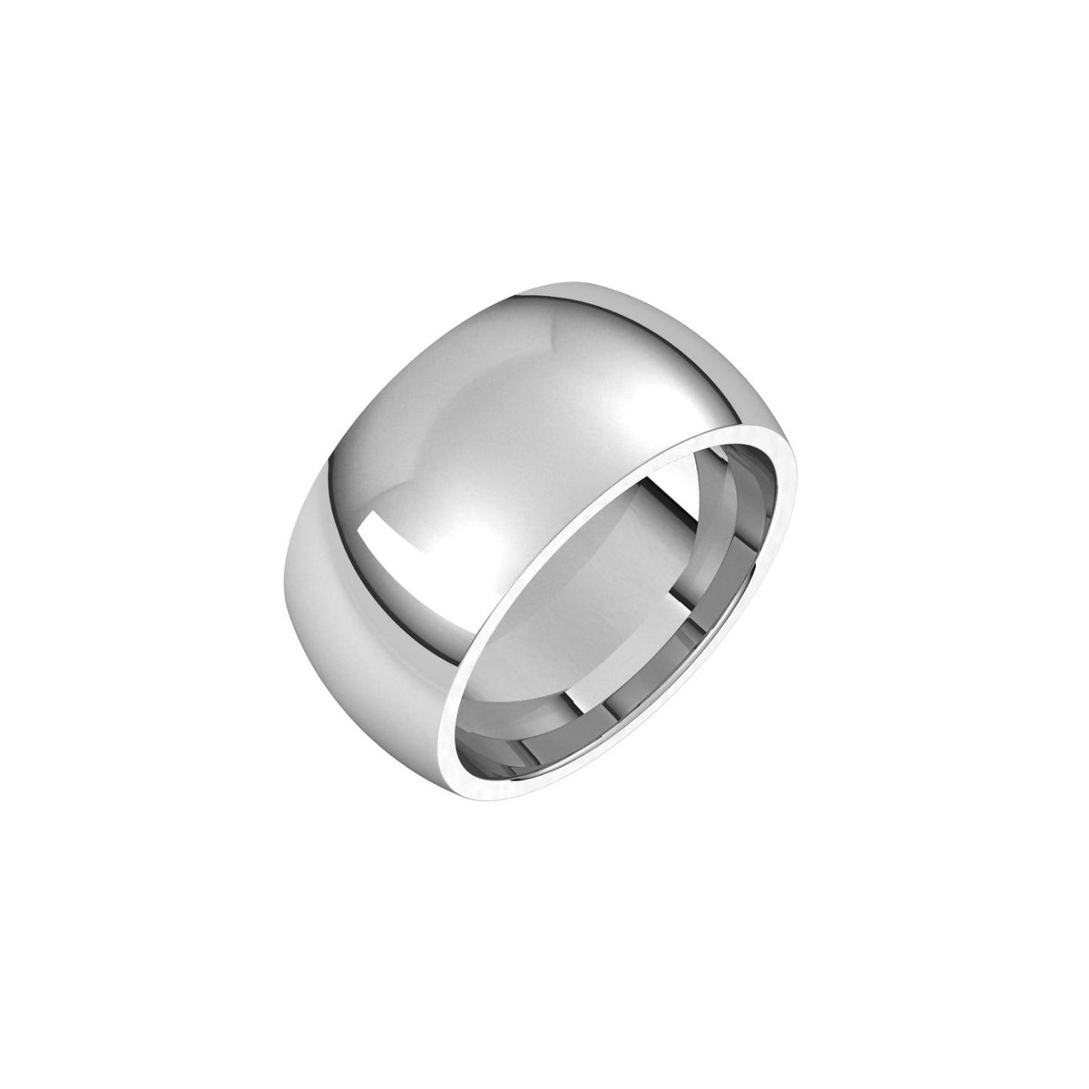 Comfort-Fit Half Round Band, 10 mm