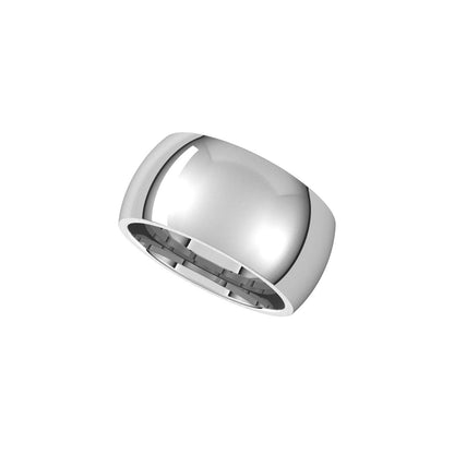 Comfort-Fit Half Round Band, 10 mm