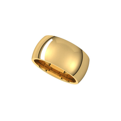 Comfort-Fit Half Round Band, 10 mm