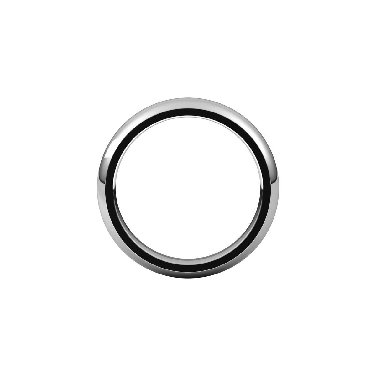 Comfort-Fit Half Round Band, 4 mm