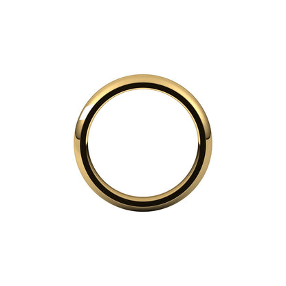 Comfort-Fit Half Round Band, 4 mm