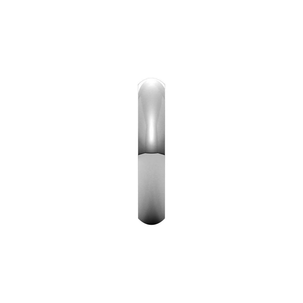 Comfort-Fit Half Round Band, 4 mm