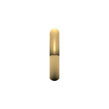 Comfort-Fit Half Round Band, 4 mm