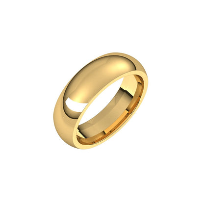 Comfort-Fit Half Round Band, 6 mm (IR)