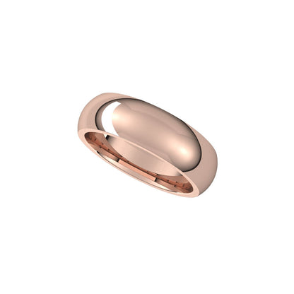 Comfort-Fit Half Round Band, 6 mm (IR)