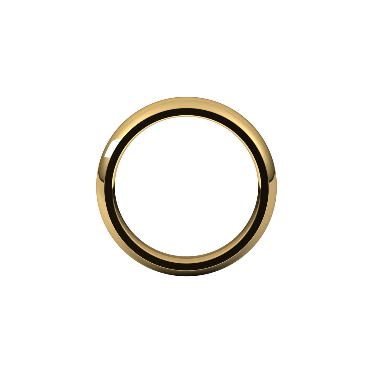 Comfort-Fit Half Round Band, 5 mm
