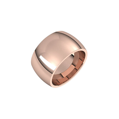 Comfort-Fit Half Round Band, 12 mm