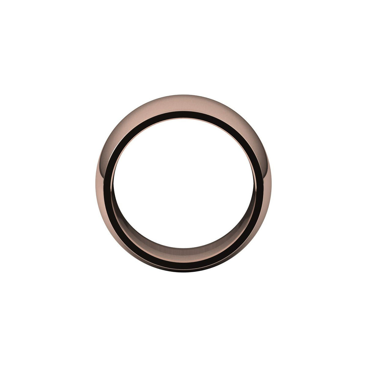 Comfort-Fit Half Round Band, 12 mm