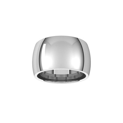Comfort-Fit Half Round Band, 12 mm