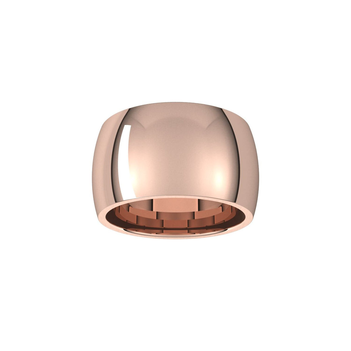 Comfort-Fit Half Round Band, 12 mm