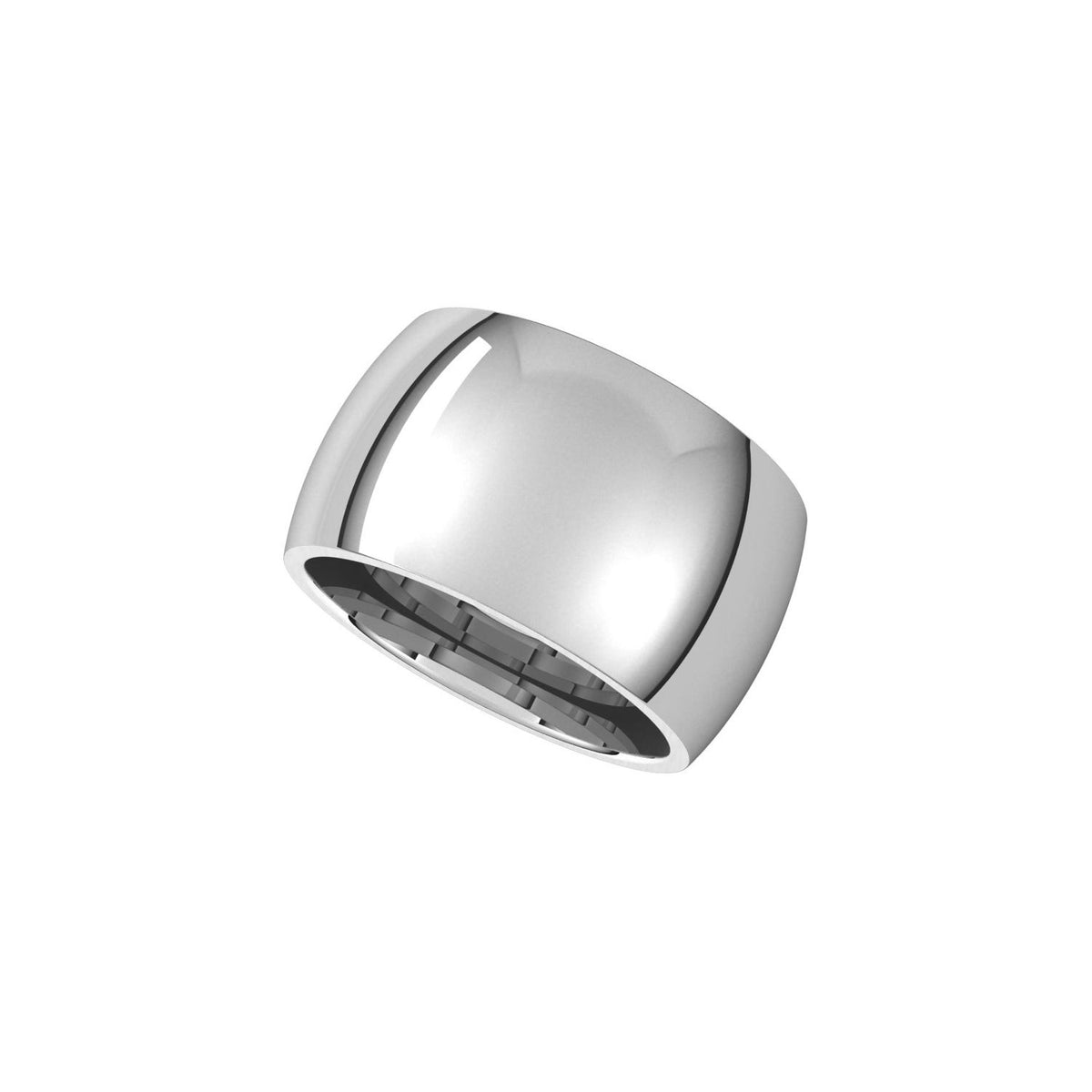 Comfort-Fit Half Round Band, 12 mm