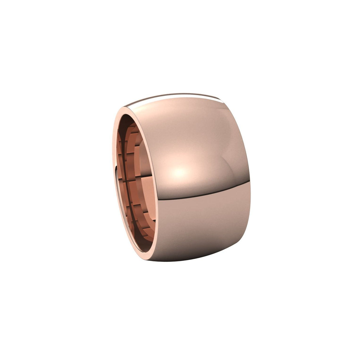 Comfort-Fit Half Round Band, 12 mm