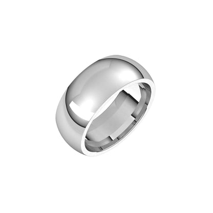 Comfort-Fit Half Round Band, 8 mm