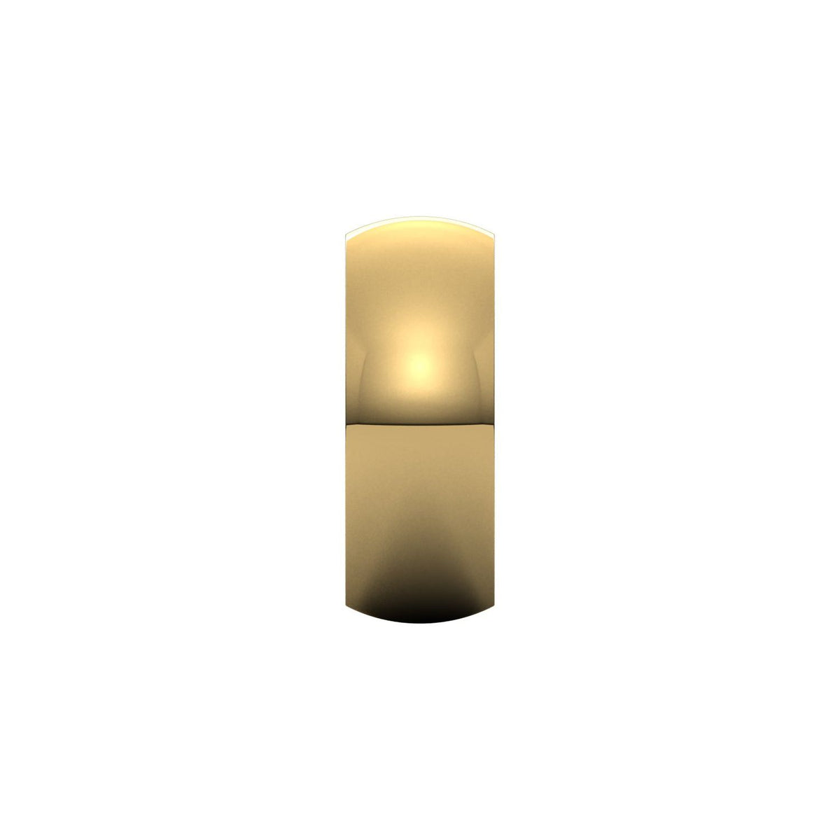 Comfort-Fit Half Round Band, 8 mm
