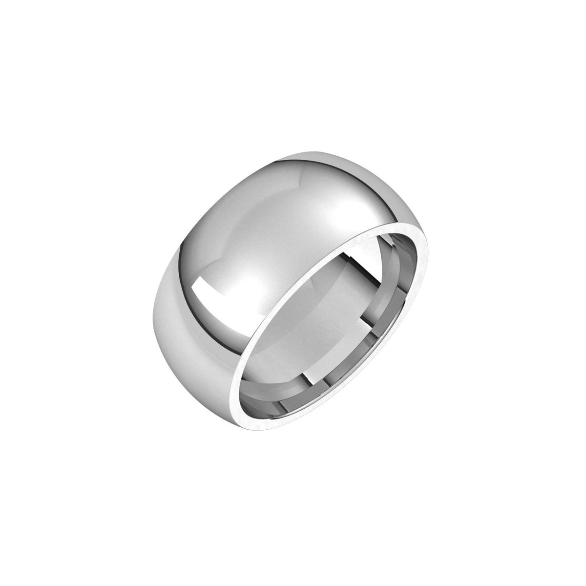 Comfort-Fit Half Round Band, 9 mm
