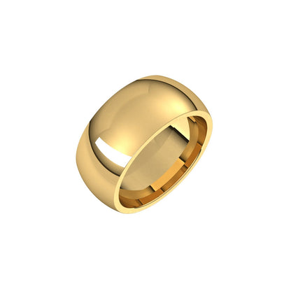 Comfort-Fit Half Round Band, 9 mm