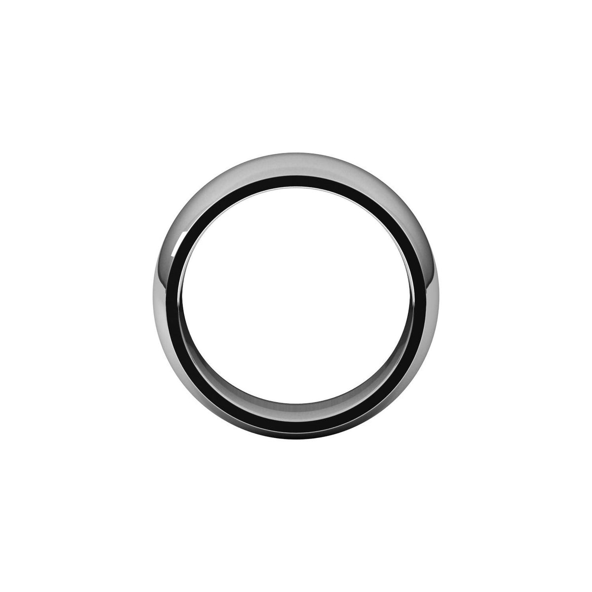 Comfort-Fit Half Round Band, 9 mm