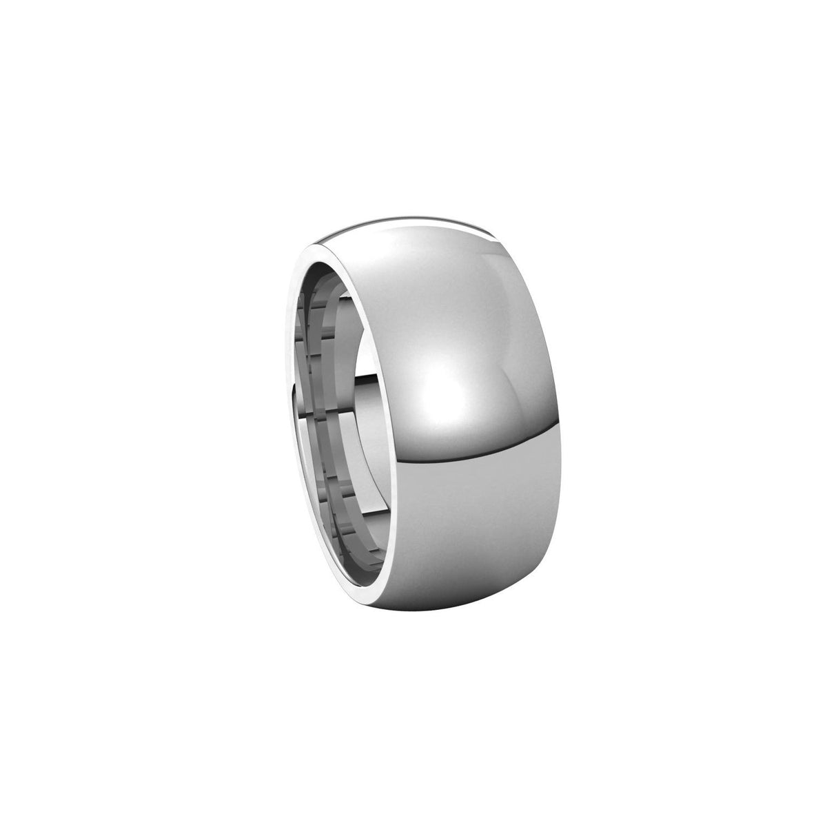 Comfort-Fit Half Round Band, 9 mm