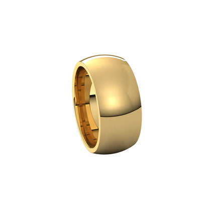 Comfort-Fit Half Round Band, 9 mm
