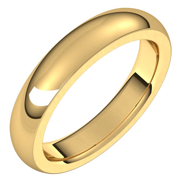 Heavyweight Comfort-Fit Half Round Band