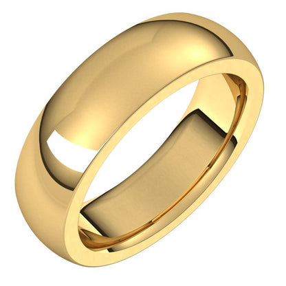 Heavyweight Comfort-Fit Half Round Band