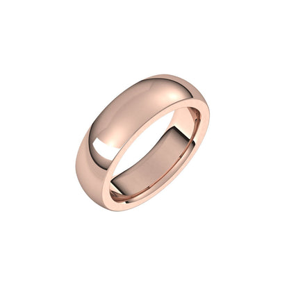 Heavyweight Comfort-Fit Half Round Band