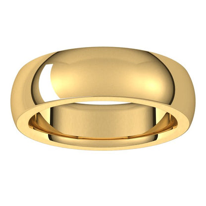Heavyweight Comfort-Fit Half Round Band