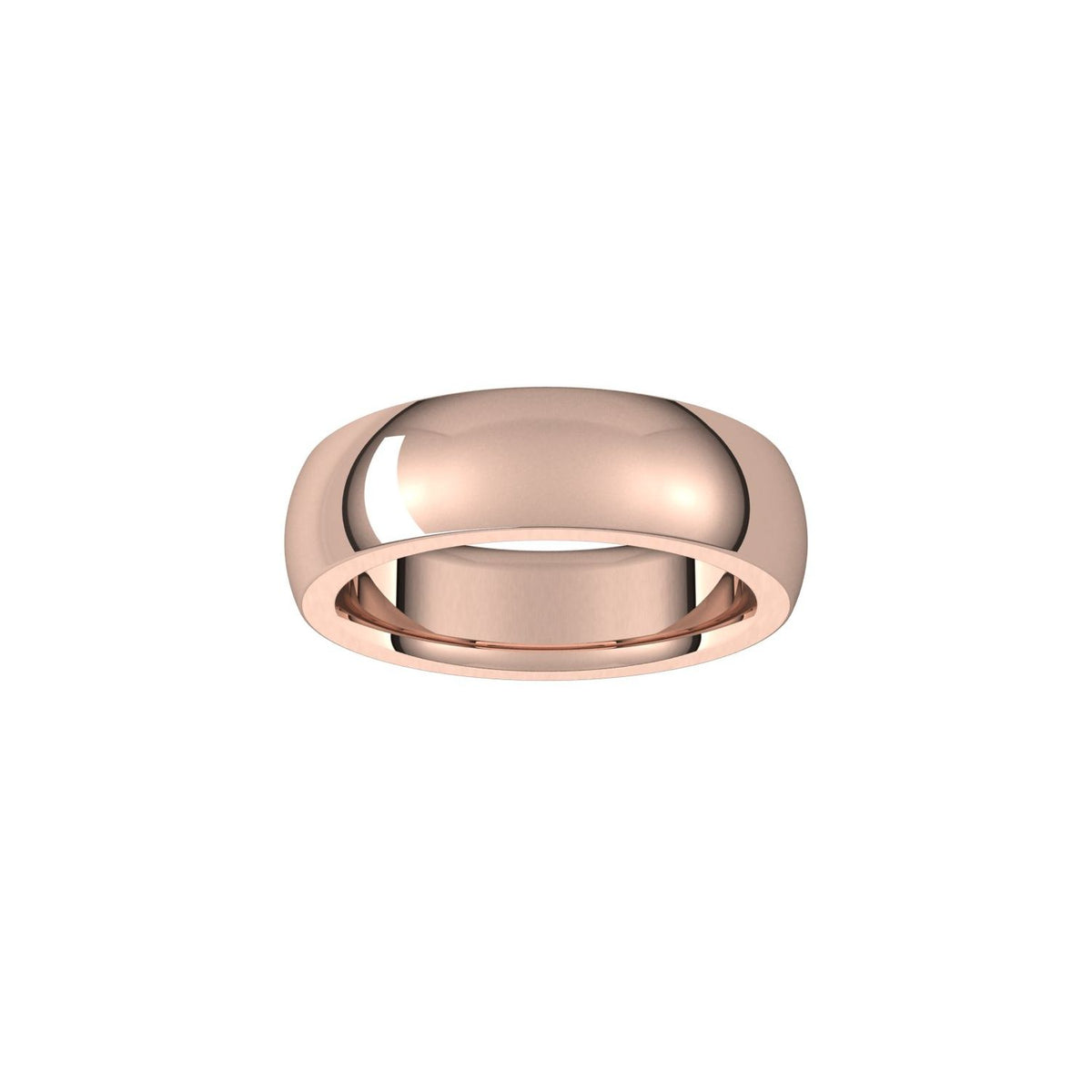 Heavyweight Comfort-Fit Half Round Band
